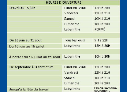 horaire